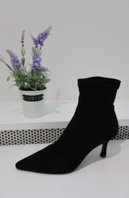 Botki damskie na szpilce (36-41) 2903A BLACK