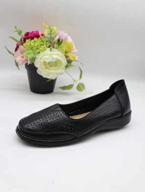 Półbuty damskie na płaskim (39-43) DX8112 BLACK