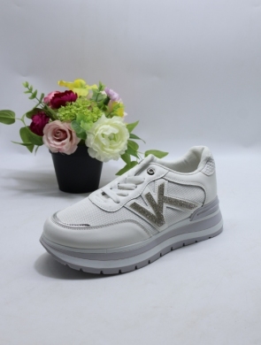 Buty sportowe damskie na płaskim (36-41) J-182 WHITE