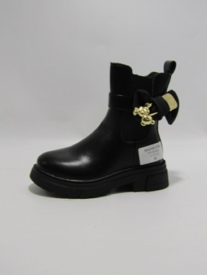 Botki dziewczęce ocieplane (25-30) 8961B BLACK