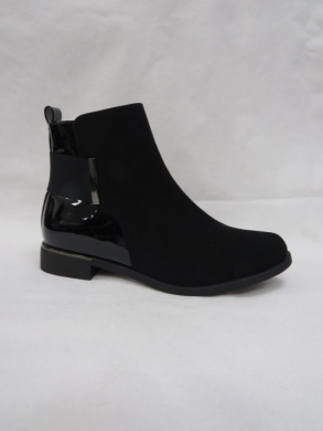 Botki damskie ocieplane na płaskim (36-41) 804D BLACK