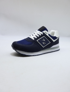 Buty sportowe damskie na płaskim (36-41) DNB6-10 NAVY/WH