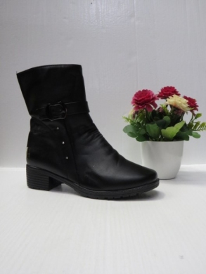 Botki damskie ocieplane na obcasie (37-42) B706 BLACK