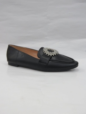 Mokasyny damskie na płaskim (36-41) LCL-1 BLACK