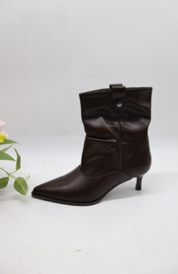 Botki damskie na szpilce (36-41) 69075 COFFE