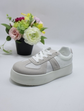Buty sportowe damskie na płaskim (36-41) 8992 WHITE