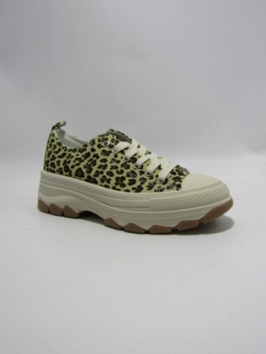 Trampki damskie na płaskim (36-41) SW015 LEOPARD