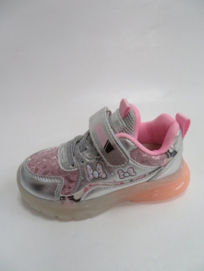 Buty sportowe dziewczęce (26-31) E83 SILVER/PINK