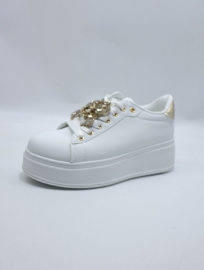 Buty sportowe damskie na płaskim (36-41) B1071 GOLD