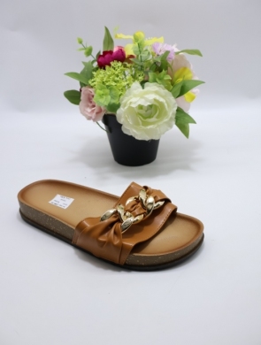 Klapki damskie na płaskim (36-41) DM-39 CAMEL
