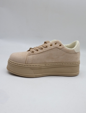 Buty sportowe damskie na płaskim (36-41) 6865 KHAKI