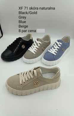 Trampki damskie na płaskim (36-41) XF71 GREY
