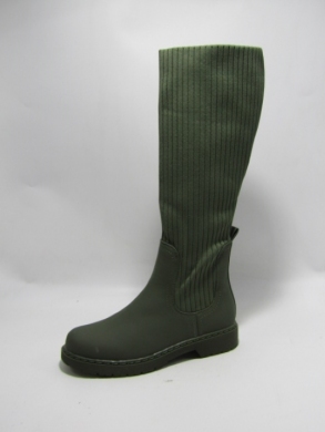 Kozaki damskie na płaskim (36-41) HB-182 GREEN
