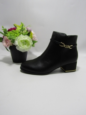 Botki damskie ocieplane na obcasie (36-41) BL60 BLACK