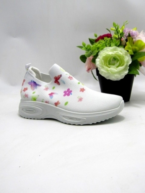 Buty sportowe damskie na płaskim (36-41) XG-32 WHITE/PEACH
