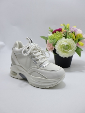Buty sportowe damskie na płaskim (36-41) 1035 WHITE