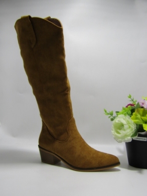 Kozaki damskie na obcasie (36-41) 8618 CAMEL