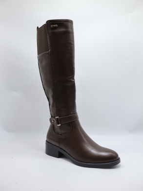 Kozaki damskie ocieplane na obcasie (36-41) 68178 BROWN