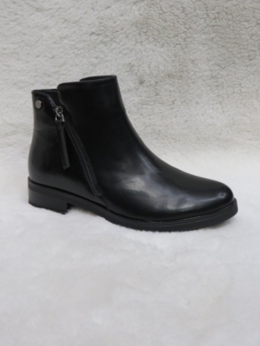 Botki damskie ocieplane na płaskim (36-41) C718 BLACK