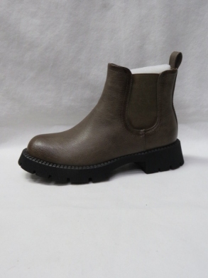 Botki damskie na płaskim (36-41) 7738 KHAKI