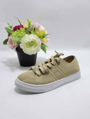 Buty sportowe damskie na płaskim (36-41) EV-353 KHAKI