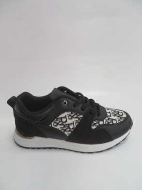 Buty sportowe damskie na płaskim (36-41) JL-222 BLACK