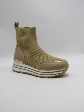 Botki damskie na płaskim (36-41) Q2683 KHAKI