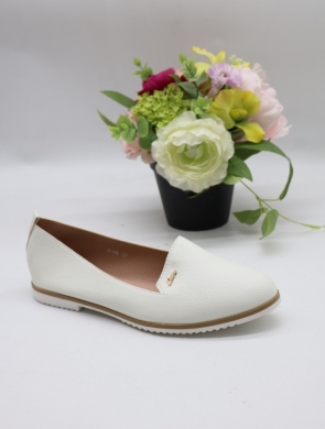 Półbuty damskie na płaskim (36-41) W-98 WHITE