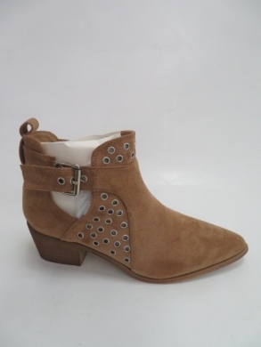 Botki damskie jesienne na obcasie (36-41) B-534 CAMEL