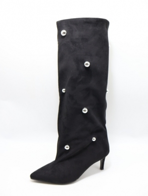 Kozaki damskie na szpilce (36-41) K682 BLACK