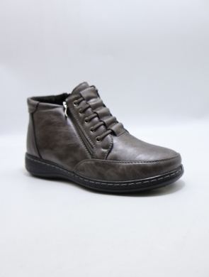 Botki damskie ocieplane na płaskim (36-42) CC2382-6 GREY