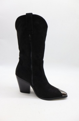 Kozaki damskie na obcasie (36-41) 9352A BLACK