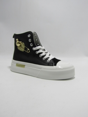Trampki damskie na płaskim (36-41) EL-014 BLACK