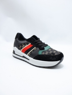 Buty sportowe damskie na płaskim (36-41) N23 BLACK