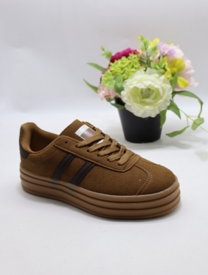 Buty sportowe damskie na płaskim (36-41) 24001 COFFE