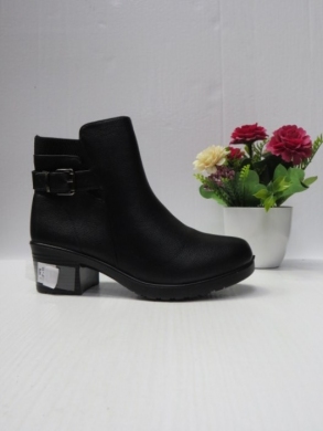 Botki damskie ocieplane na obcasie (36-41) JF-55 BLACK