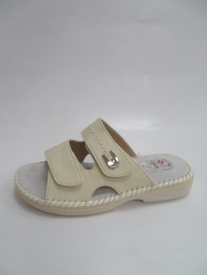 Klapki damskie na płaskim (36-41) 007 BEIGE