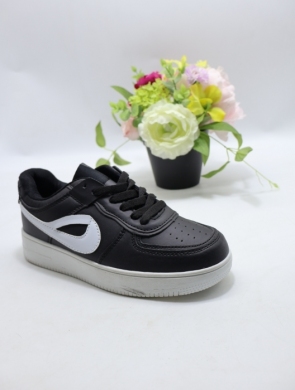 Buty sportowe damskie na płaskim (36-41) DN89-7 ALLBLACK/WH