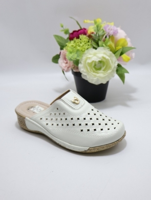 Klapki damskie na koturnie (36-41) J6-10 WHITE
