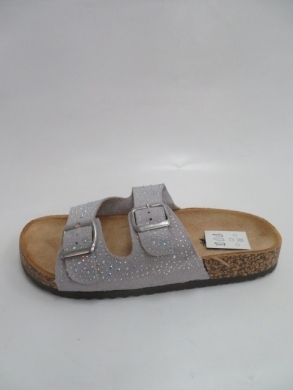 Klapki damskie na płaskim (36-41) 44508 GREY