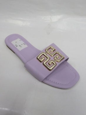 Klapki damskie na płaskim (36-41) 1728 PURPLE