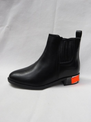 Botki damskie ocieplane na płaskim (36-41) Z622-5 BLACK