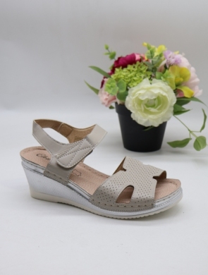 Sandały damskie na koturnie (36-41) 6255-5 GREY