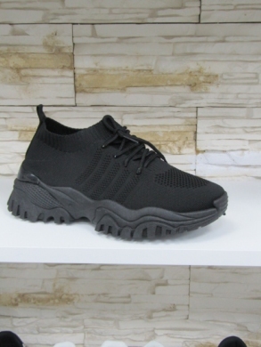 Buty sportowe damskie na płaskim (36-41) 88-69 BLACK