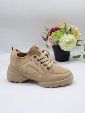 Buty sportowe damskie na płaskim (36-41) LA212 KHAKI