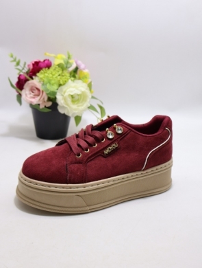 Buty sportowe damskie na płaskim (36-41) 6612 RED