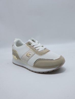 Buty sportowe damskie na płaskim (36-41) LDLJ-176  WHITE/BEGER