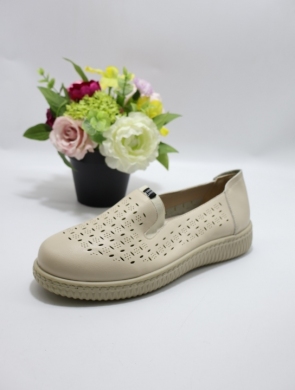 Półbuty damskie na płaskim (39-43) DJF708 BEIGE