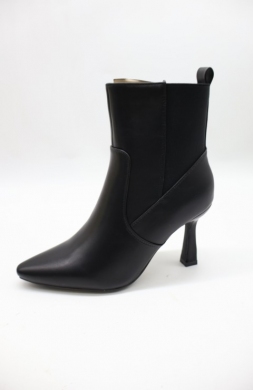 Botki damskie ocieplane na szpilce (36-41) 9182 BLACK