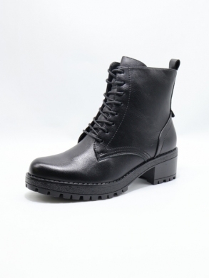 Botki damskie ocieplane na obcasie (36-41) YCC-50 BLACK